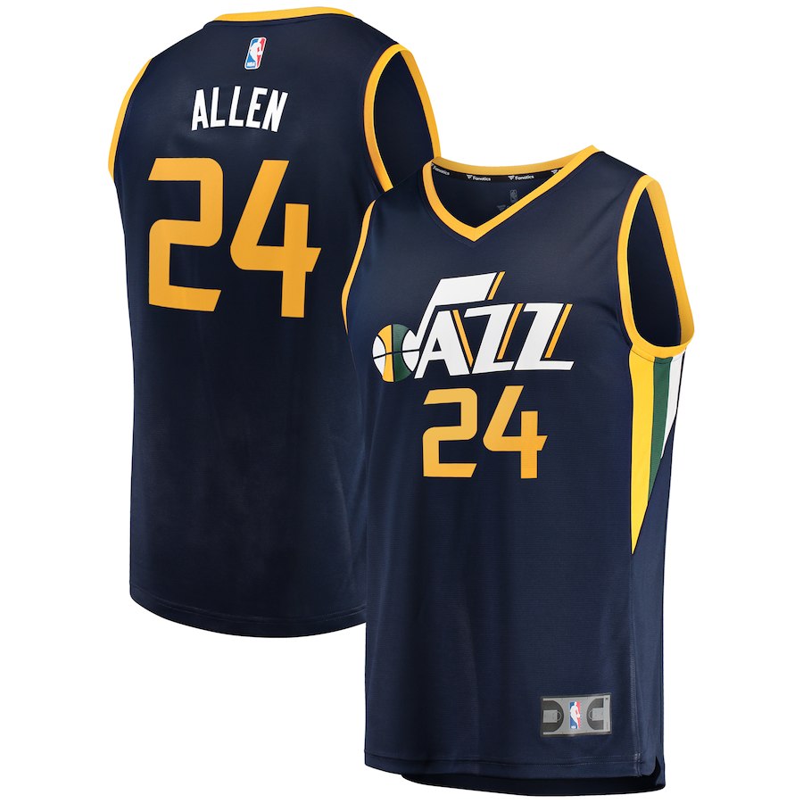 Men Utah Jazz #24 Grayson Allen Navy Nike NBA Jersey